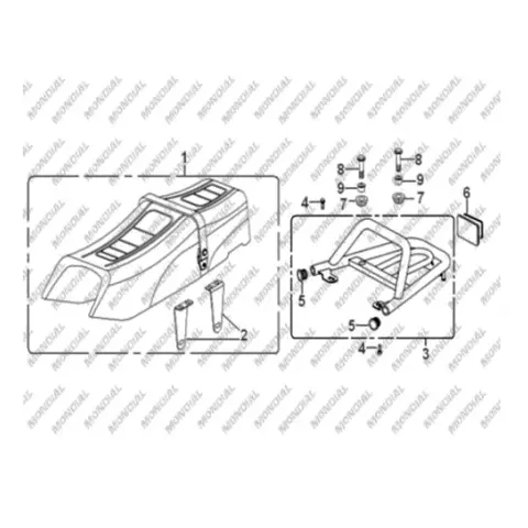 Mondial 150 KN Sele Destek Braketi