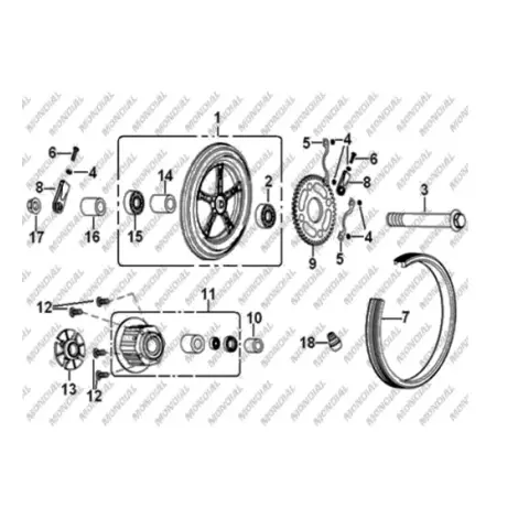 Mondial 150 KN Dış Lastik (110/90-16) (Tube)