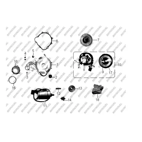 Mondial 150 KT Alternator Komple (2017)