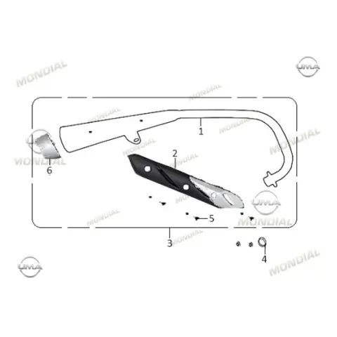 Mondial 150 MH Drift Egzoz (Siyah) – 2. fotoğraf