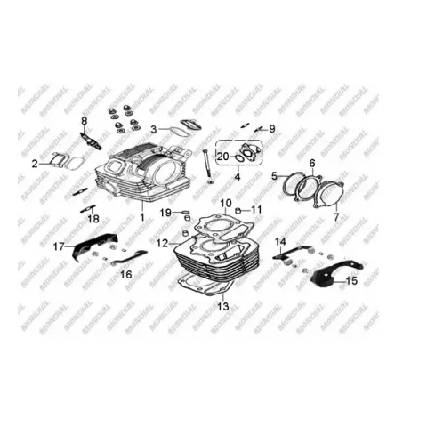 Mondial 150 Sentor Silindir Alt Conta