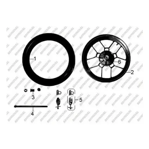 Mondial 150 Z-One Kaplin Lastiği