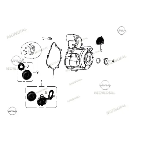 Mondial 175 Masti-X Stator