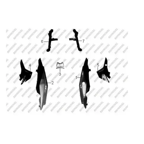 Mondial 180 Z-One S Port Bagaj Bağlantı Braketi Sol