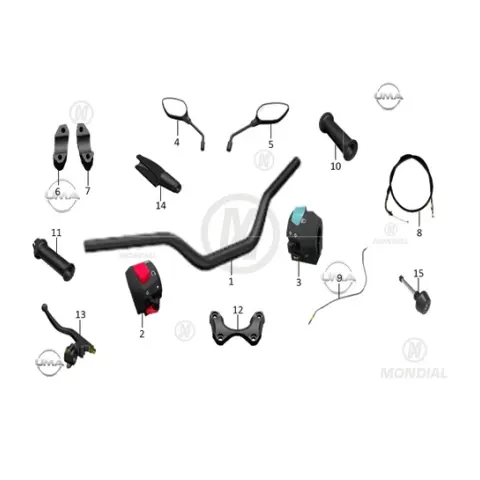 Mondial KD 125 F Sağ Kumanda Dugmeleri Komple