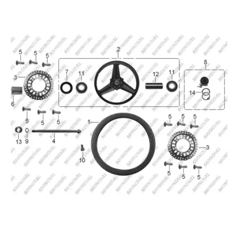 Mondial MR250 Destro (2010) Dış Lastik (90/90-18) (Tubeless)