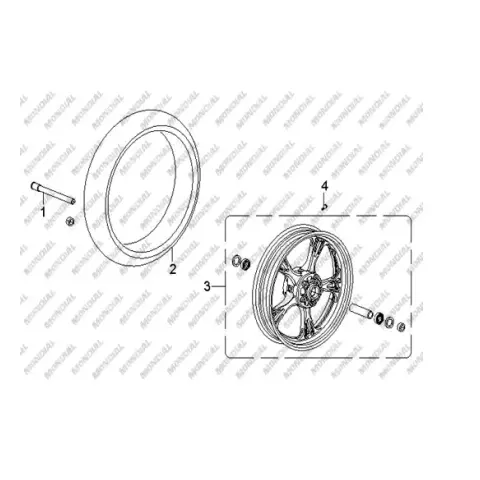 Mondial SD 650-S Dış Lastik (120/70-17) (Tubeless)