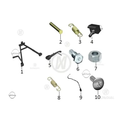 Mondial Vulture 125 İ Orta Sehpa Mili