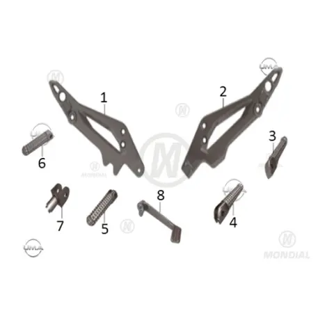Mondial Vulture 125 İ Arka Basamak Braketi Sol