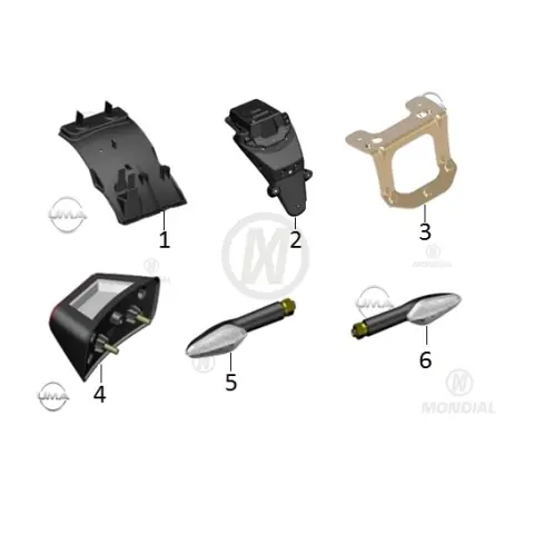 Mondial Vulture 125 İ Arka Çamurluk Braketi
