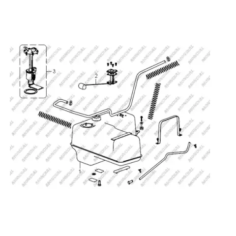 Mondial Terracross 625 Benzin Deposu
