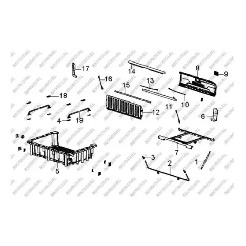 Mondial Tracker 800 Vites Degistirme Kolu