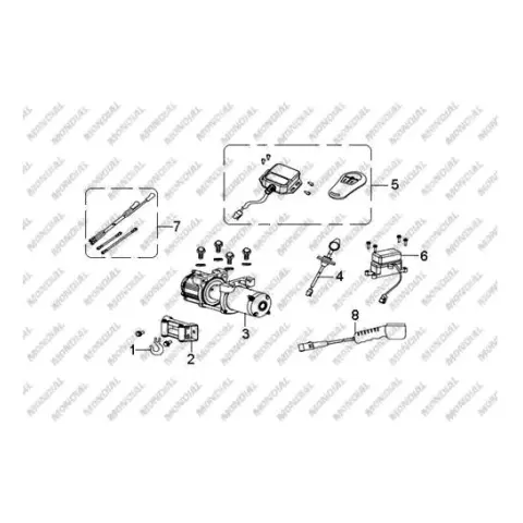 Mondial Tracker 800 Arka Çamurluk Sol Alt