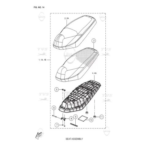 TVS Jupiter Sele Komple (Siyah)