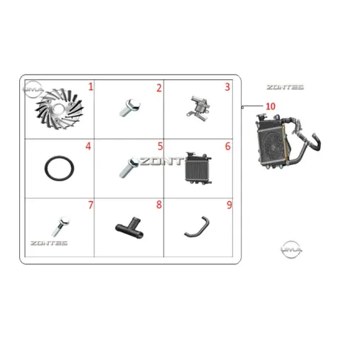 Zontes ZT125T-M Motor Giriş Borusu