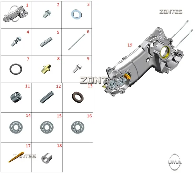 Zontes ZT125T-M Yedek Parça Rehberi