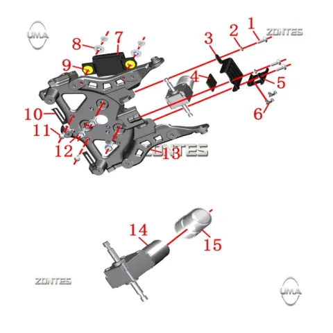 Zontes ZT125T-M Ön Siperlik Motor Kontroloru