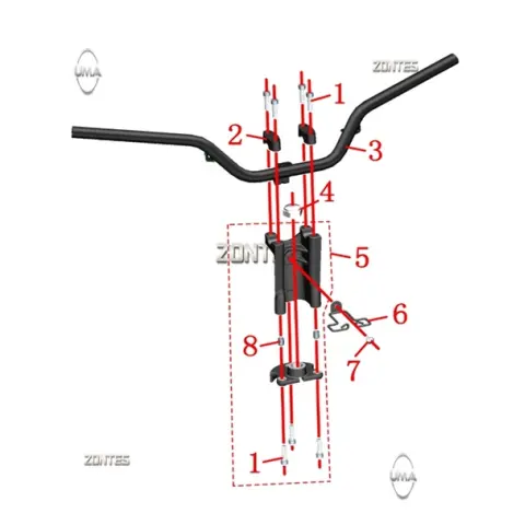 Zontes ZT125T-M Gidon Tablası