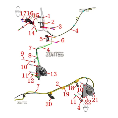 Zontes ZT125T-M Kilometre Hiz Sensörü