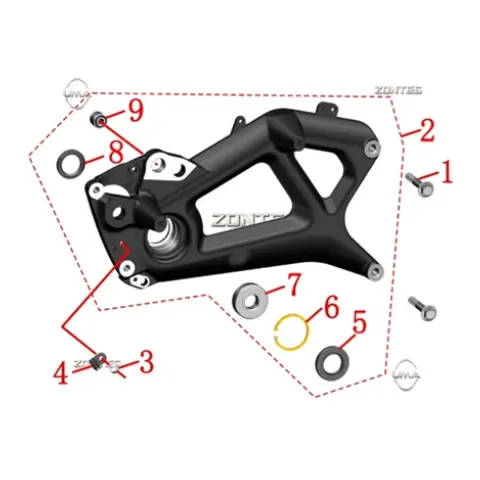 Zontes ZT125T-M Egzoz Bağlantı Braketi
