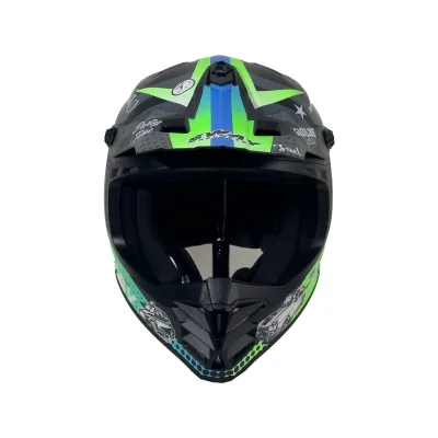 Sway 618 Kask Gasoline Green Grey Blue – 3. fotoğraf