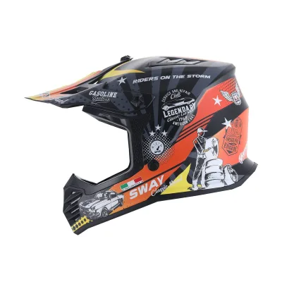Sway 618 Kask Gasoline Orange Grey Yellow