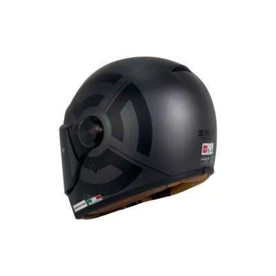 Sway V6 Full Face Kask Target Grey – 4. fotoğraf