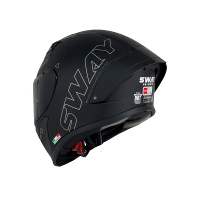 Sway F357 Kask Matt Black – 4. fotoğraf