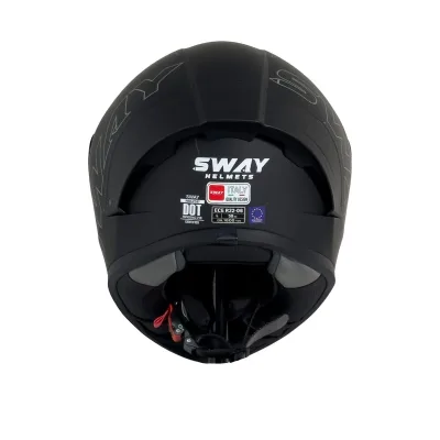 Sway F357 Kask Matt Black – 5. fotoğraf