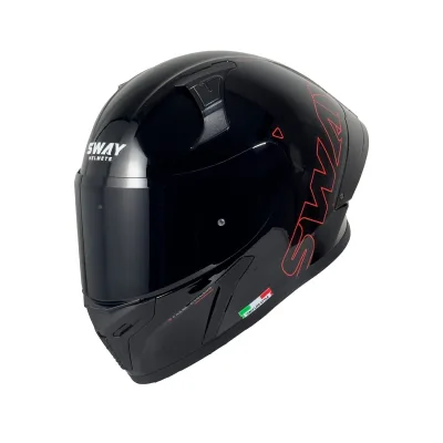 Sway F357 Kask Black Red – 3. fotoğraf