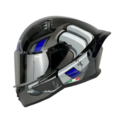 Sway 869 Machine Kask Black Grey