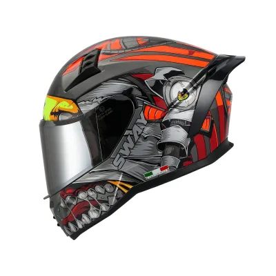 Sway 869 Veno Kask Red Grey Black