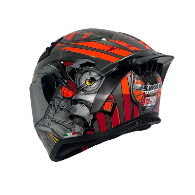 Sway 869 Veno Kask Red Grey Black – 3. fotoğraf