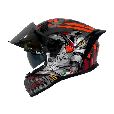 Sway 869 Veno Kask Red Grey Black – 4. fotoğraf