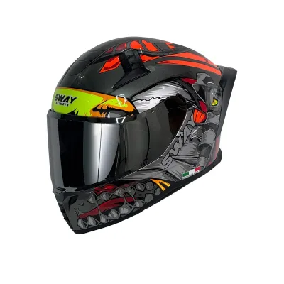 Sway 869 Veno Kask Red Grey Black – 5. fotoğraf