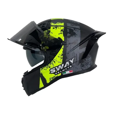 Sway 869 Snatch Kask Black Yellow – 3. fotoğraf