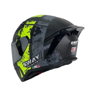 Sway 869 Snatch Kask Black Yellow – 4. fotoğraf