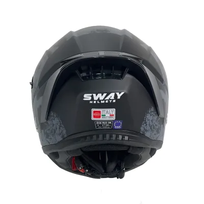 Sway 869 Snatch Kask Black Yellow – 5. fotoğraf