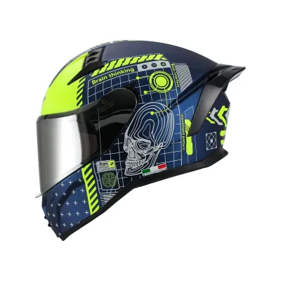 Sway 869 PRO Kask Blue Yellow