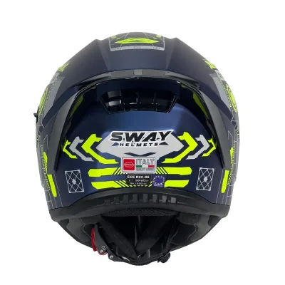 Sway 869 PRO Kask Blue Yellow – 3. fotoğraf