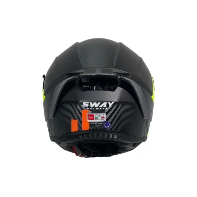 Sway 869 Strip Kask Black Yellow – 4. fotoğraf