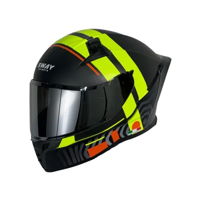 Sway 869 Strip Kask Black Yellow – 5. fotoğraf