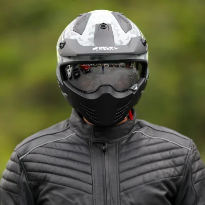 Sway X2 Trooper Kask Grey Yellow – 3. fotoğraf