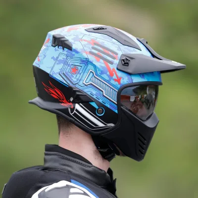 Sway X2 Trooper Kask Blue Red
