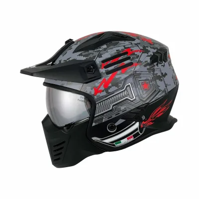 Sway X2 Trooper Kask Black Red