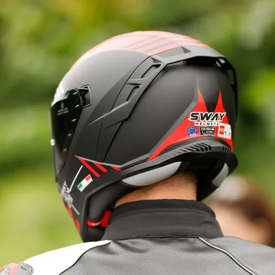 Sway 867 Blade Kask Black Red – 7. fotoğraf