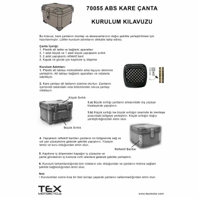 TEX 70055 ABS 50 Litre Siyah Arka Çanta – 7. fotoğraf