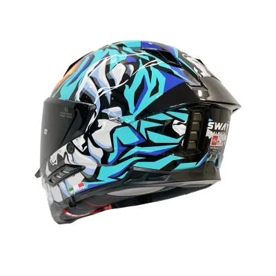 Sway 868 Kask Gloss Black Blue – 3. fotoğraf