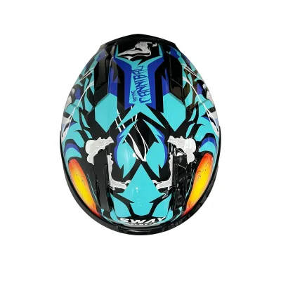 Sway 868 Kask Gloss Black Blue – 6. fotoğraf