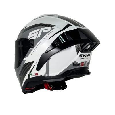 Sway 867 Kask Power Matt White – 4. fotoğraf